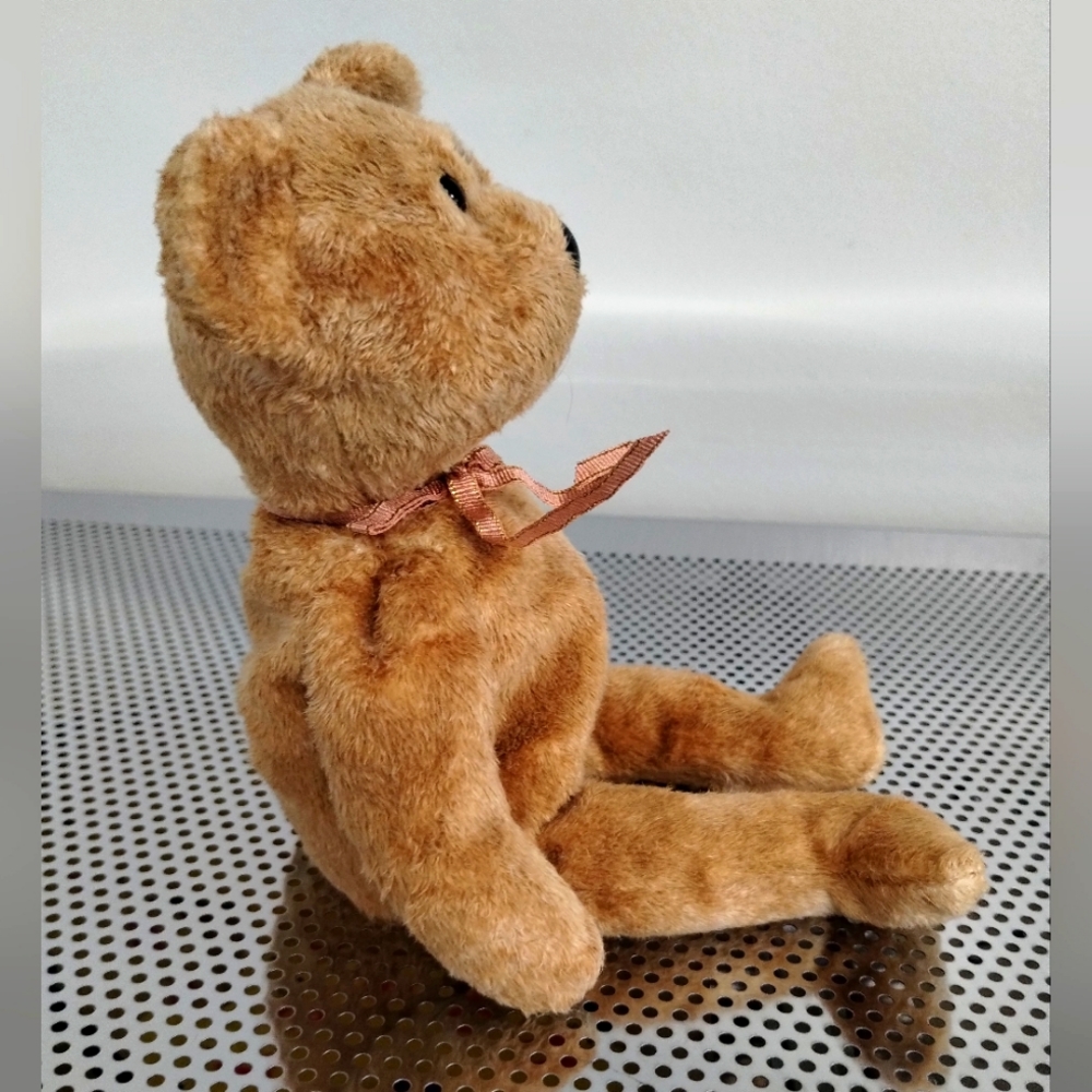 Ty Beanie Babies - CASHEW the SUPER SOFT brown bear soft toy - Picture 4 of 15